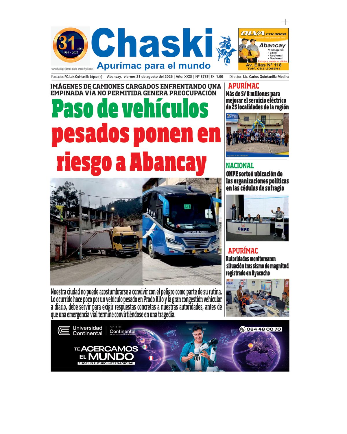 Página 1 - Diario Chaski