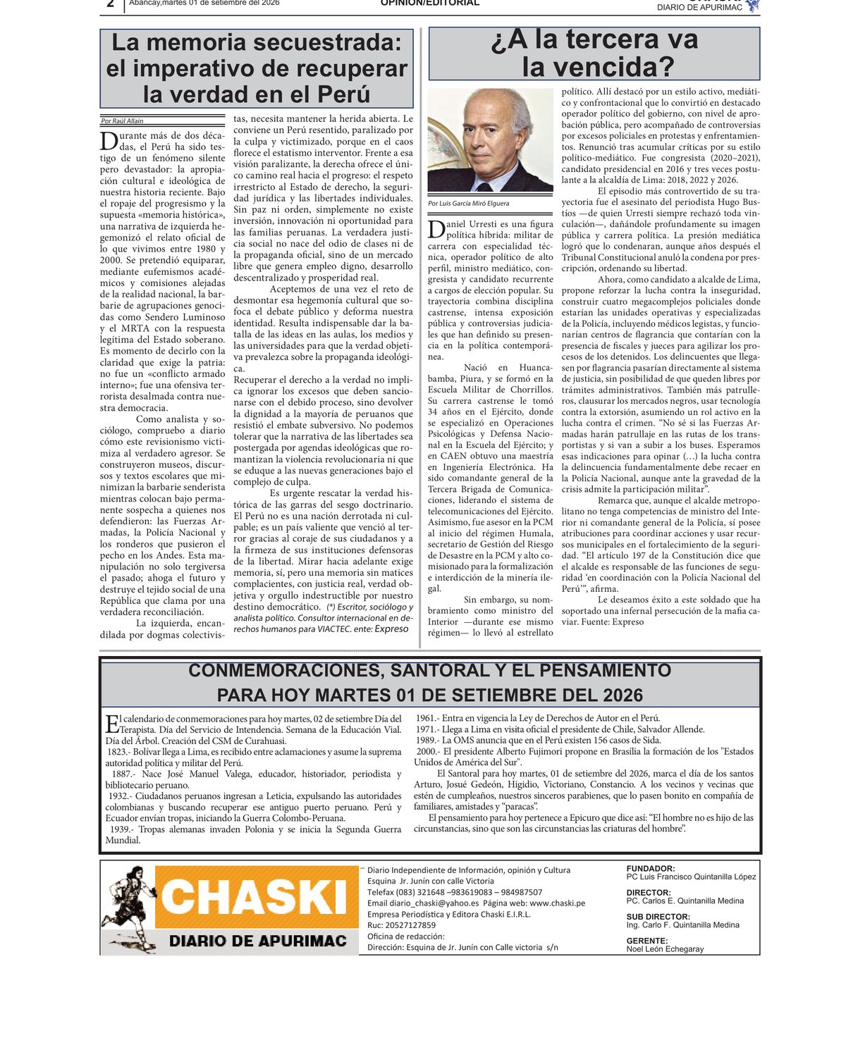 Página 2 - Diario Chaski