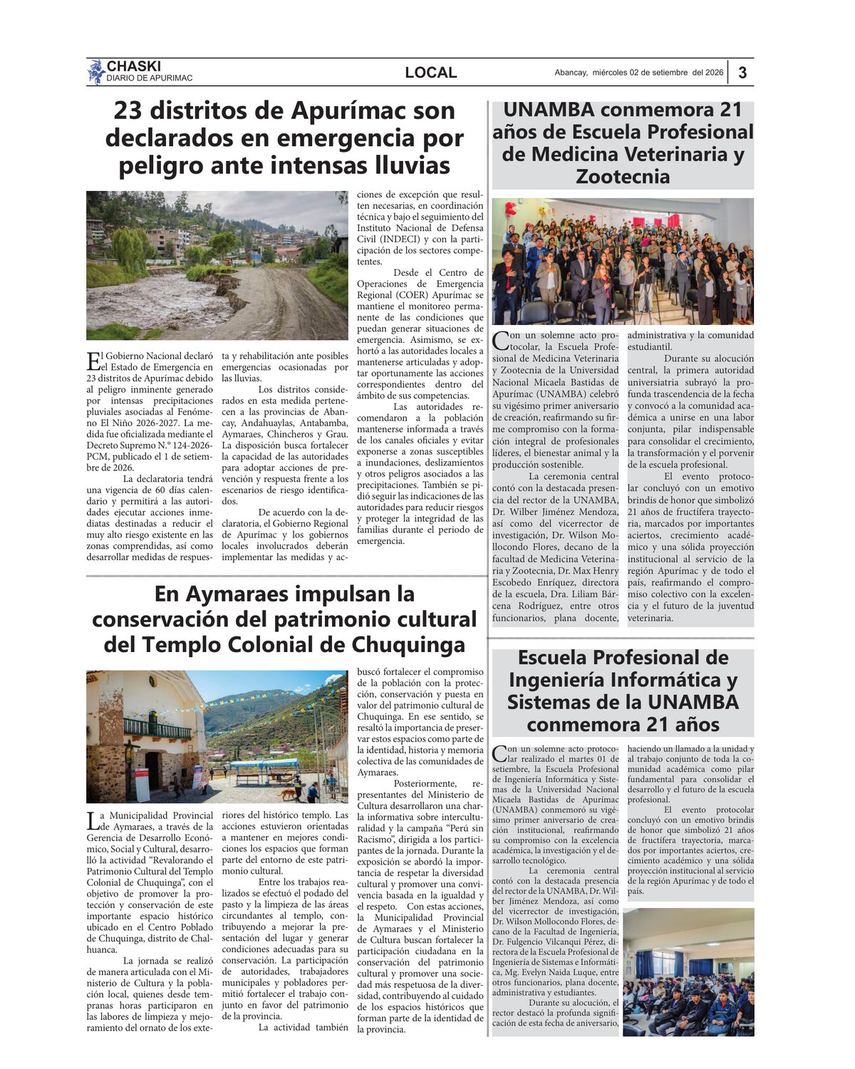 Página 3 - Diario Chaski