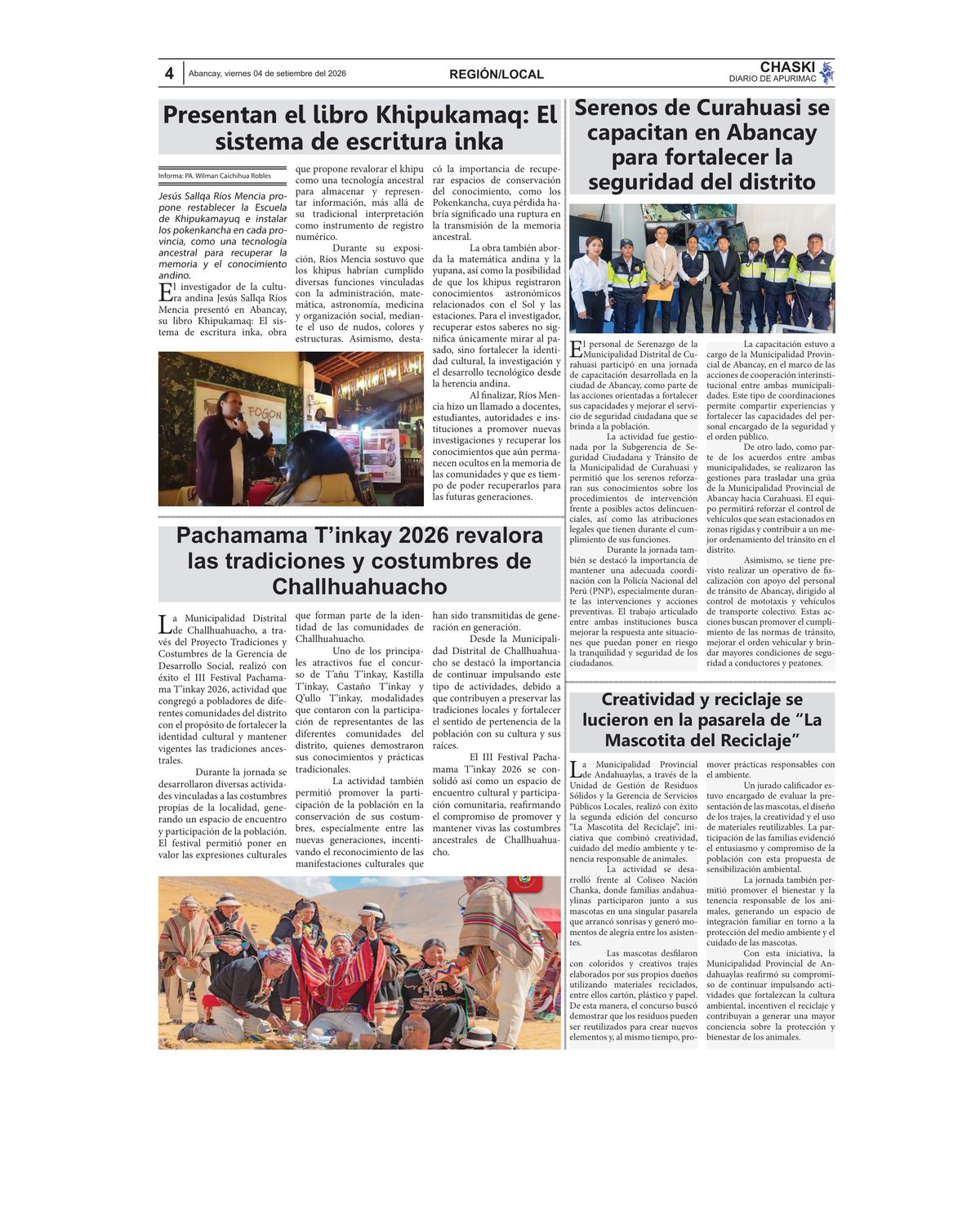 Página 4 - Diario Chaski