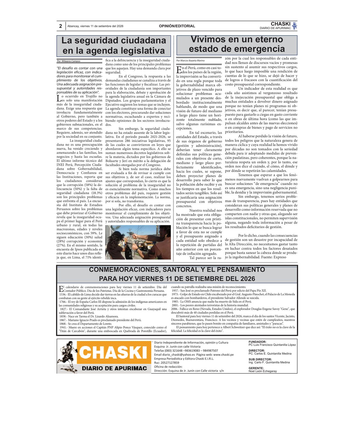 Página 2 - Diario Chaski