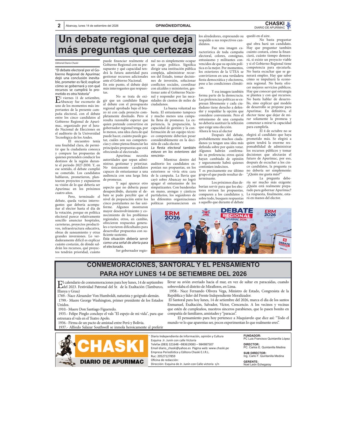 Página 2 - Diario Chaski