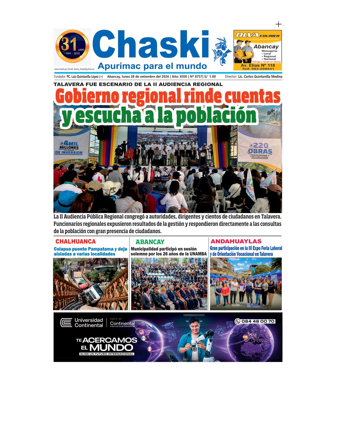 Página 1 - Diario Chaski