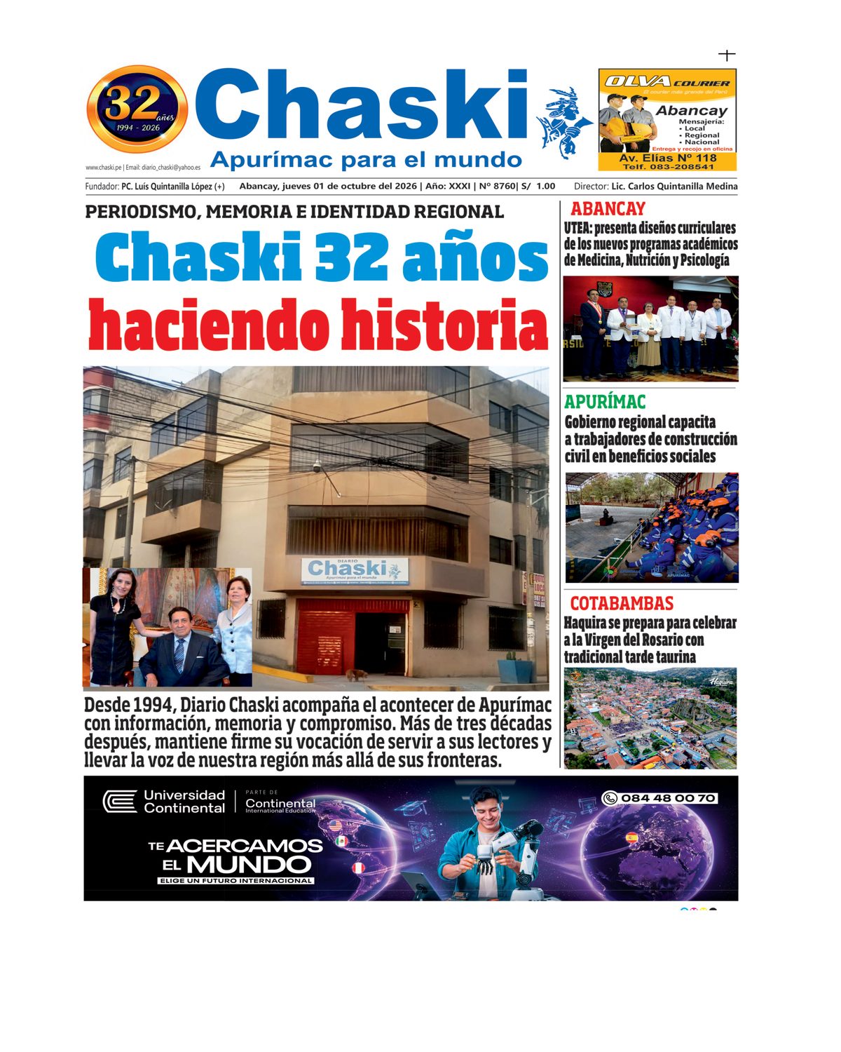 Página 1 - Diario Chaski