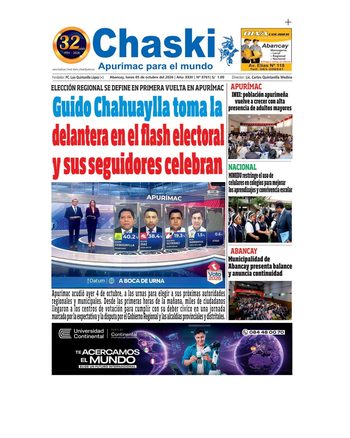 Página 1 - Diario Chaski