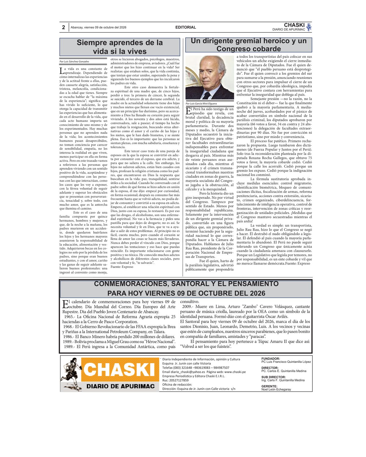 Página 2 - Diario Chaski