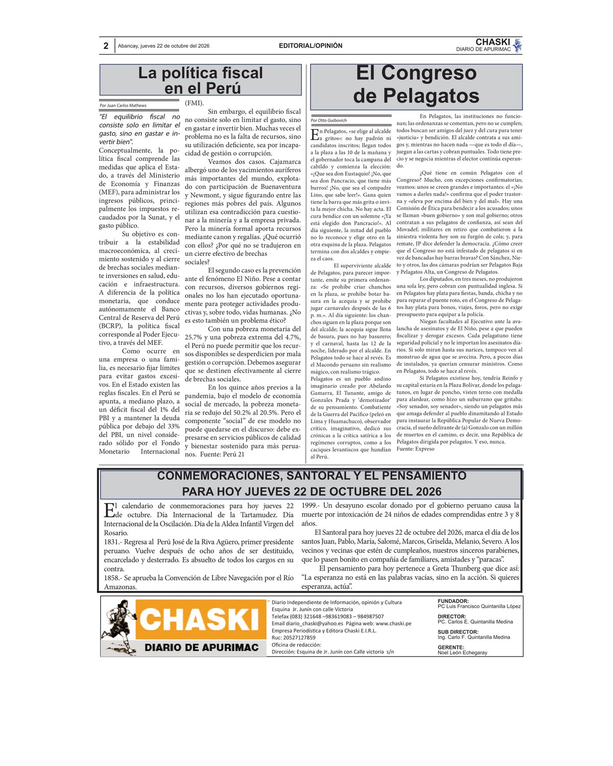 Página 2 - Diario Chaski