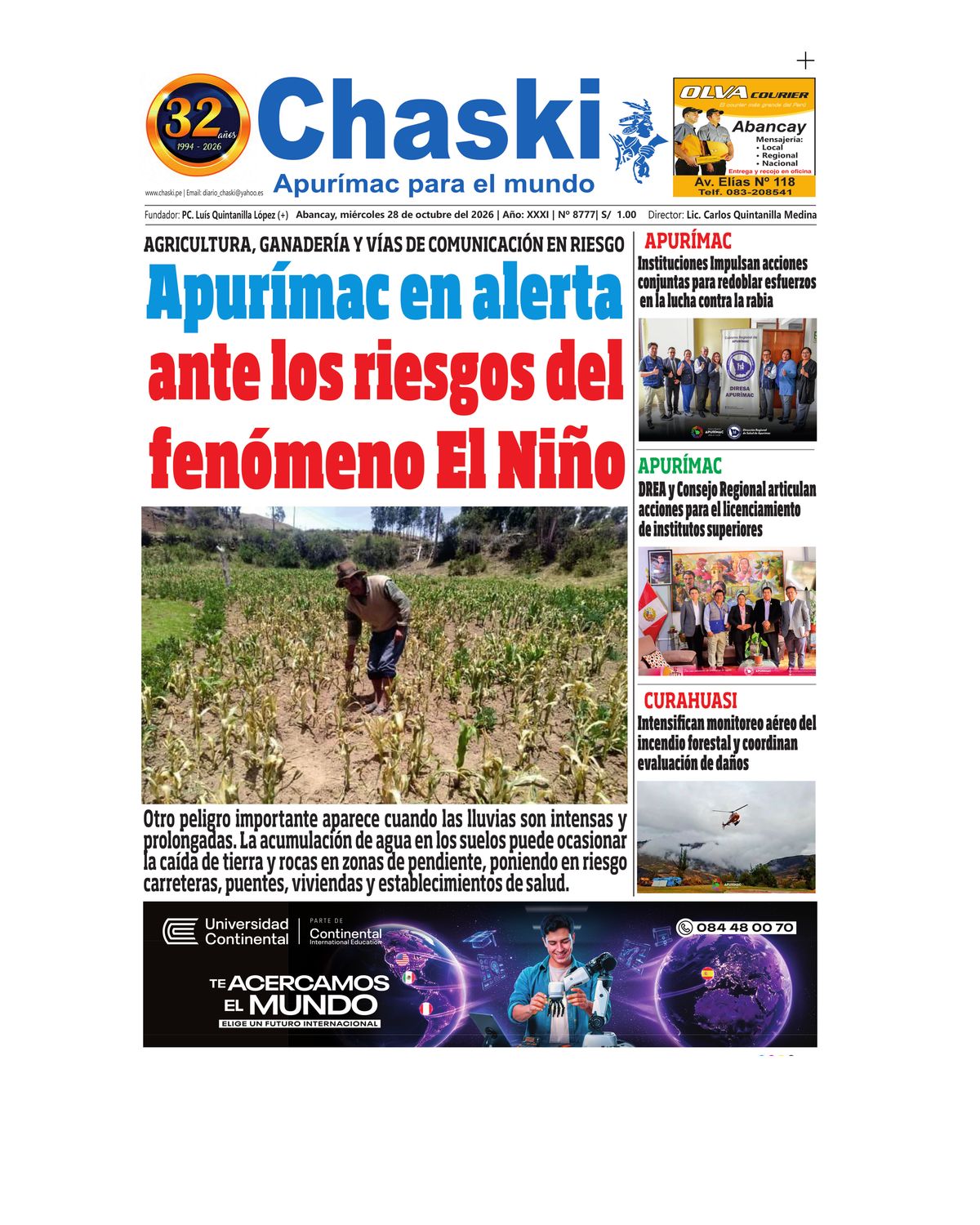 Página 1 - Diario Chaski