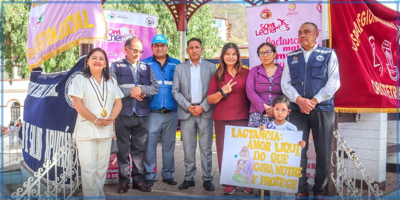 GORE Apurímac y DIRESA realizan gran lanzamiento y pasacalle por la Semana de la Lactancia Materna bajo el lema "Amor que nutre y protege”