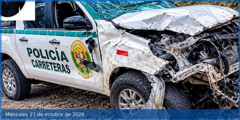 Policía fallece tras volcadura de patrullero en Callebamba