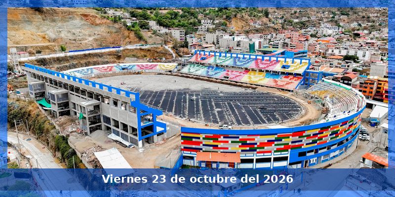 Estadio Monumental de Condebamba avanza en su etapa final con la colocación de material geotextil