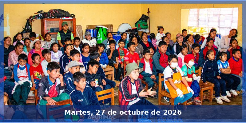 DRTPE Apurímac sensibiliza a comunidad educativa de Cachora sobre el trabajo infantil