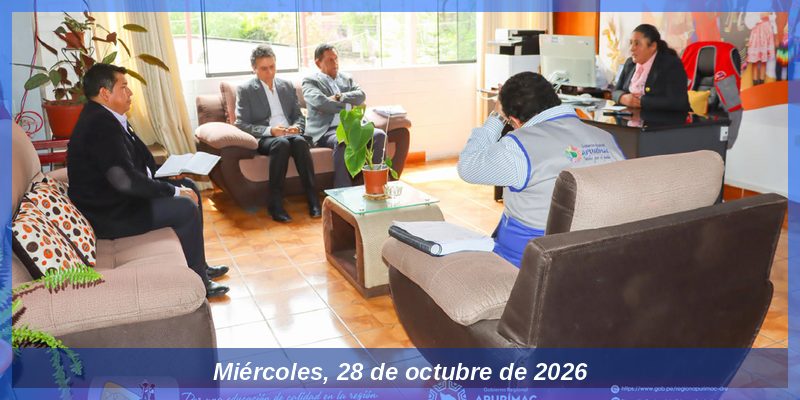 DREA y Consejo Regional articulan acciones para el licenciamiento de institutos superiores en Apurímac