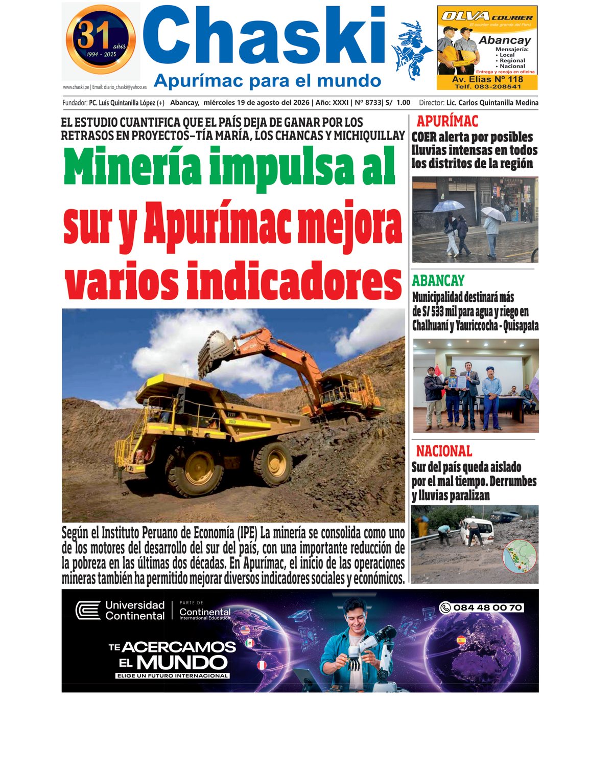 Edición Impresa - Portada
