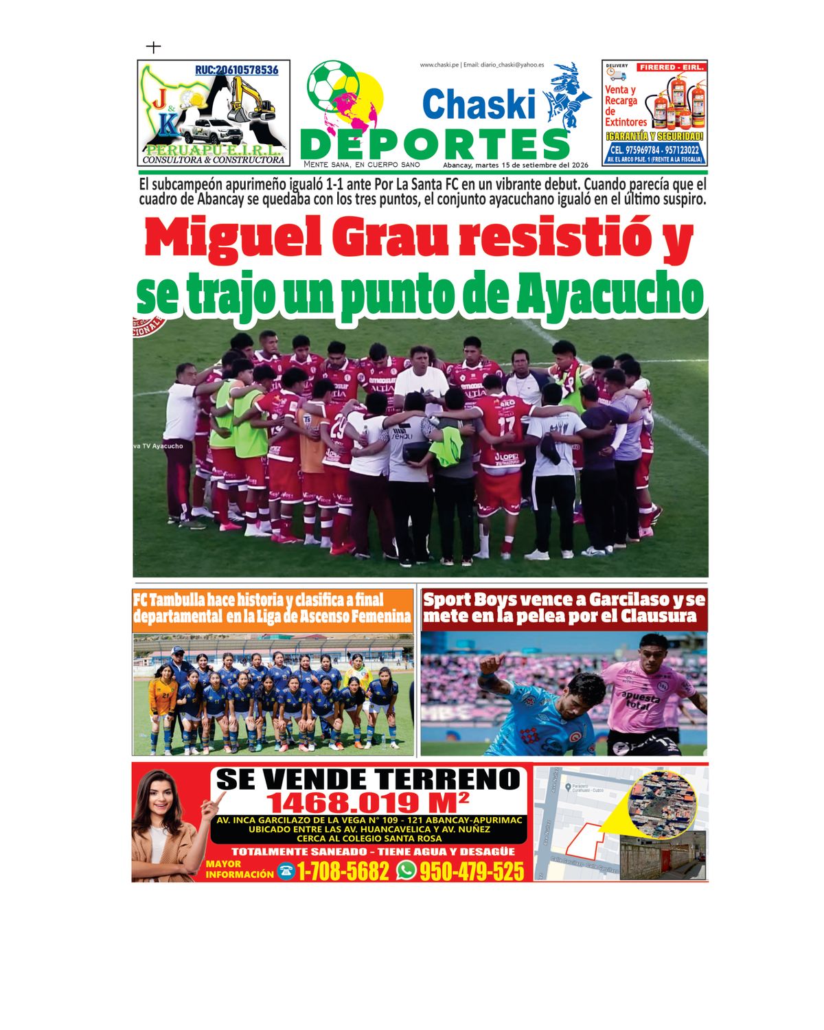 Edición Impresa - Deporte