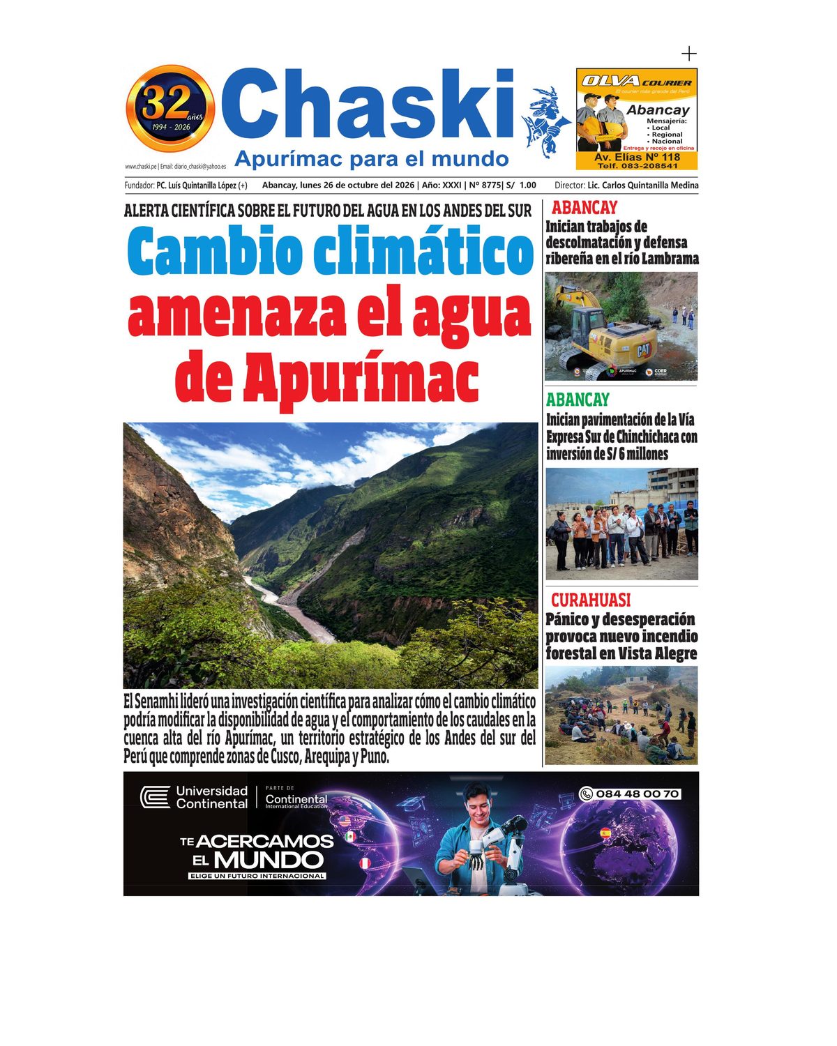Edición Impresa - Portada